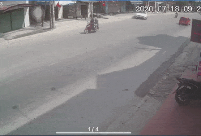 Khoảnh khắc vụ tai nạn xảy ra