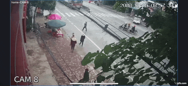 Khoảnh khắc vụ tai nạn xảy ra