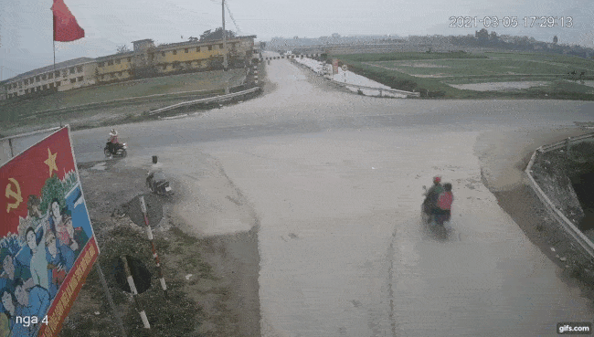 Khoảnh khắc vụ tai nạn xảy ra Khoảnh khắc vụ tai nạn xảy ra