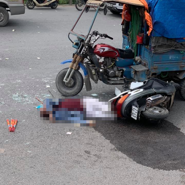 Vụ tai nạn đã khiến người đàn ông trung tuổi đi xe máy tử vong tại chỗ