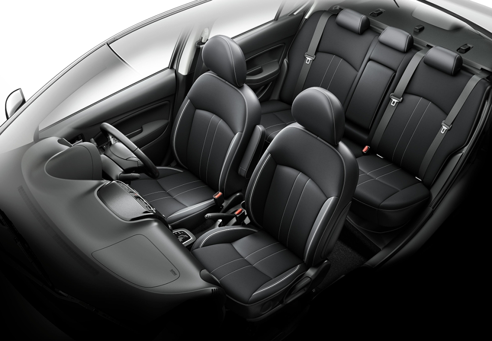 Mitsubishi Attrage 2020 được trang bị ghế bọc da màu đen