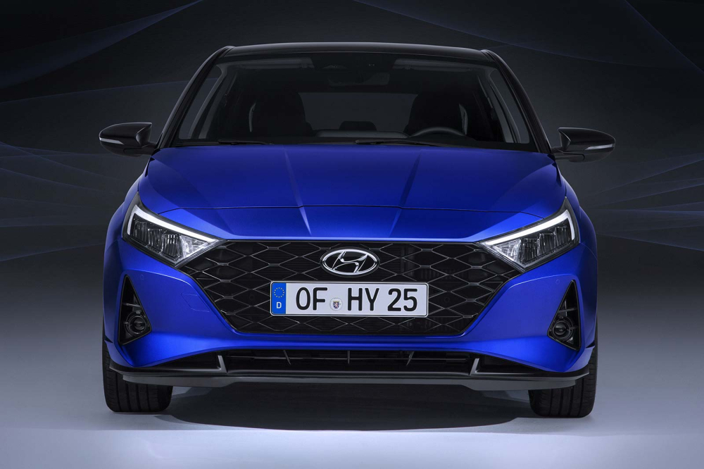 Cận cảnh thiết kế đầu xe của Hyundai i20 2021