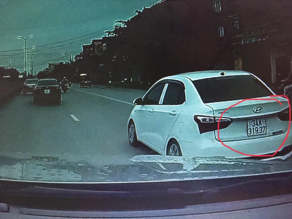 Chiếc ô tô Hyundai Grand i10 liên quan đến vụ tai nạn