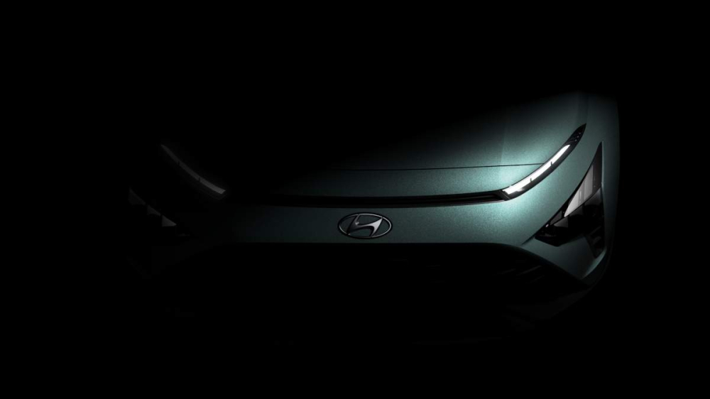 Hình ảnh teaser của Bayon do hãng Hyundai tung ra