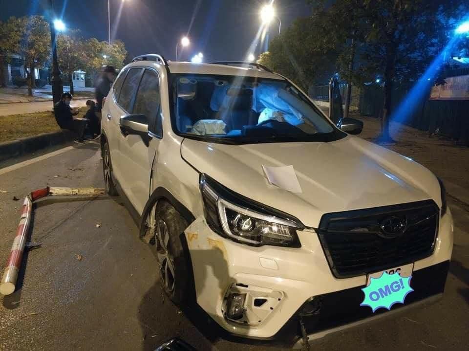 Chiếc Subaru Forester không bị hỏng nặng trong vụ tai nạn này