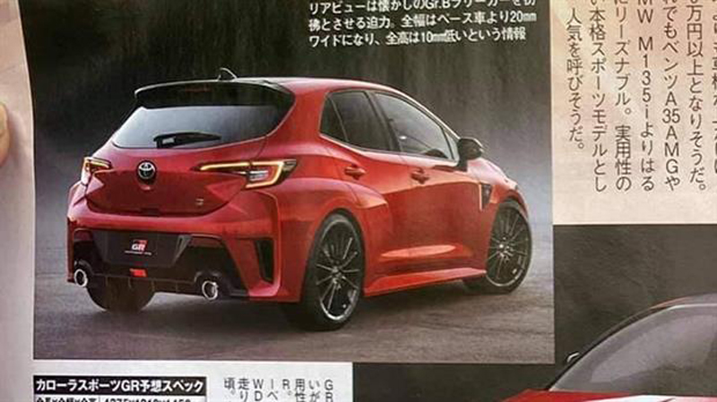 Phác họa thiết kế đằng sau của Toyota GR Corolla 2022
