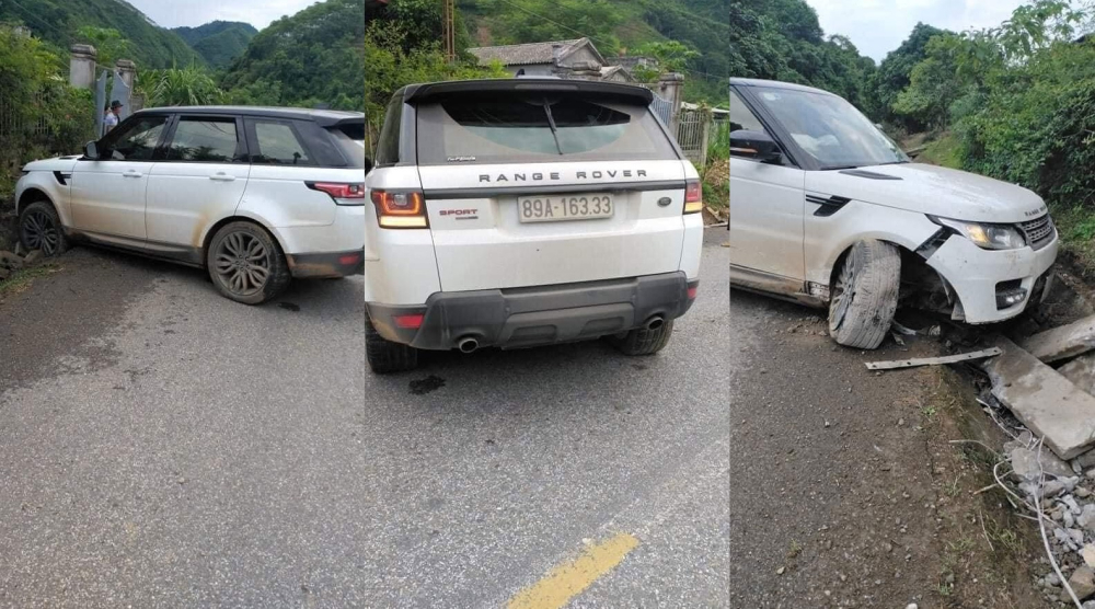 Hiện trường vụ tai nạn của chiếc SUV hạng sang Range Rover Sport