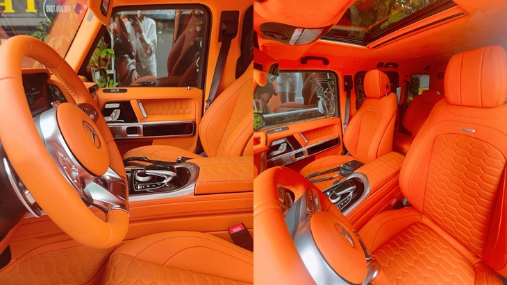 Nội thất xe mang màu cam phong cách Hermes