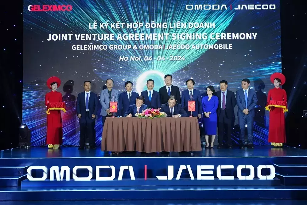 Thương hiệu Omoda & Jaecoo thuộc hãng xe Chery của Trung Quốc đã ký hợp đồng liên doanh và hợp tác xây dựng nhà máy sản xuất ô tô với tập đoàn Geleximco. 