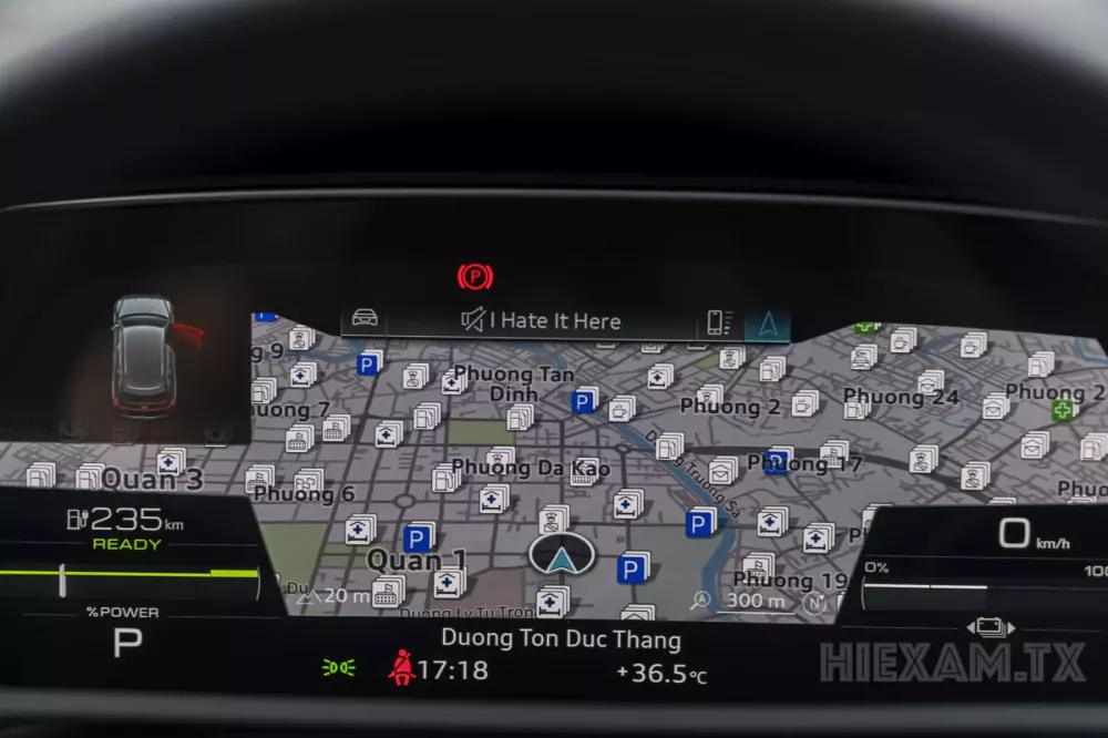 Màn hình Virtual Cockpit trên Audi Q8 e-tron Màn hình Virtual Cockpit trên Audi Q8 e-tron