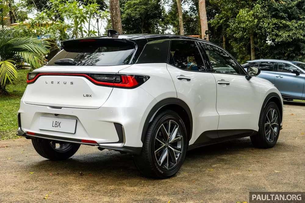 Lexus LBX nhìn từ phía sau Lexus LBX nhìn từ phía sau
