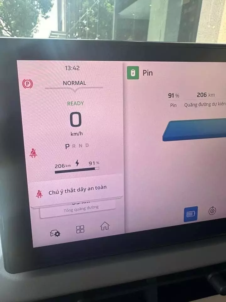 VinFast VF3 sở hữu phạm vi di chuyển sau một lần sạc là 210 km